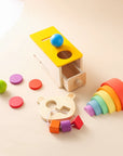 - Montessori Baby Box 5-in-1 Wooden Toy Set | Sensory & Fine Motor Educational Toys for Babies 6+ Months Baby Stork Gifting