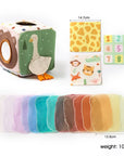 - Montessori Sensory Magic Tissue Box Toy – Soft Fabric Crinkle Tissue Sensory Set for Babies & Toddlers Baby Stork Gifting