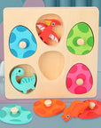 - Wooden 3D Dinosaur Egg Multi-Layer Puzzle Toddler Colour Sorting Game Baby Stork Puzzles