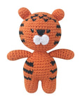 Tiger - Handmade Crochet Animal Plush Rattle - 12 Adorable Designs Baby Stork Stuffed Animals