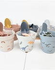 - Silicone Beach Bucket Playset - 6 Designs for Beach Time Fun Baby Stork Beach & Sand Toys