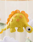 - Handmade Stegosaurus Dinosaur Crib Mobile | Soft Felt & Natural Wood | Nursery Decor Baby Stork Baby Mobile