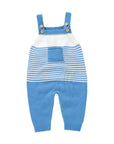 18M - Baby Knit Stripe Overalls Baby Stork