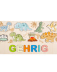 - Custom Wooden Dinosaur Name Puzzle – Personalised Gift for Kids Baby Stork Puzzles