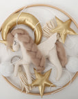 🦄 Golden Unicorn Baby Mobile – Elegant Crib Mobile for Girls’ Nursery