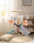 - Under the Sea Baby Mobile | Ocean Nursery Mobile with Whale, Narwhal & Seashells Baby Stork