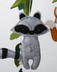 - Woodland Felt Baby Nursery Mobile - Forest Animals Crib Cot Mobile Baby Stork Baby Mobile