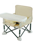 Beige Chair - Folding Baby Camp Chair with Detachable Table | Infant High Chair for Travel, Camping, and Beach Baby Stork