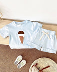 - Ice Cream 2 Piece Set – Cotton Tee & Shorts Baby Stork