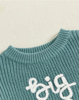 - Big Brother Embroidered Knit Sweater Baby Stork
