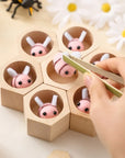 - Montessori Bee Hive Sensory Wooden Sorting Game Toy Baby Stork Baby & Kids > Toys