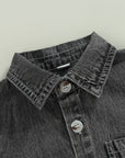 - Denim Button-Up Shirt Baby Stork