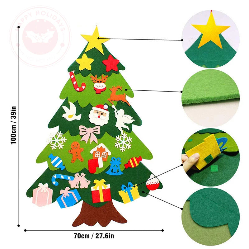 - DIY Felt Christmas Tree Kit with 24 Fun Ornaments Baby Stork Baby & Kids > Toys