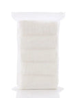 White - Pastel Coloured Baby Muslin Wash Cloths - 5 Pack Muslin Cotton Face Towel and Washcloth for Sensitive Skin Baby Stork Burp Cloths