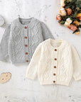 - Classic Cable Knit Baby Cardigan Baby Stork