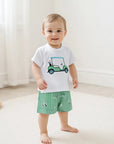 - Green Golf Cart T-Shirt & Shorts Set Baby Stork