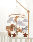 - Animal Kingdom Safari Nursery Mobile Baby Stork Baby Mobile