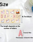 - Personalised Vehicle Wooden Name Puzzle | Custom Construction & Transport Learning Toy Baby Stork