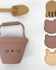 Cat - Silicone Beach Bucket Playset - 6 Designs for Beach Time Fun Baby Stork Beach & Sand Toys