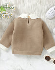 - Collared Knit Sweater – Classic Cotton Blend Baby Jumper Baby Stork