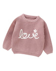 Light Pink - Love Knit Baby & Toddler Sweater Baby Stork