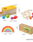 - Montessori Baby Box 5-in-1 Wooden Toy Set | Sensory & Fine Motor Educational Toys for Babies 6+ Months Baby Stork Gifting