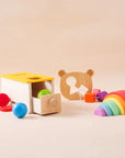 - Montessori Baby Box 5-in-1 Wooden Toy Set | Sensory & Fine Motor Educational Toys for Babies 6+ Months Baby Stork Gifting
