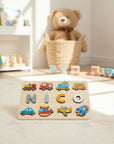 - Personalised Wooden Name Puzzle – Transport Adventures Edition (Up to 9 Letters) Baby Stork Puzzles