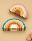 - Silicone Rainbow Stacker Toy Baby Stork