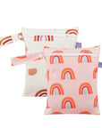 6 - 2pcs Waterproof Mini Storage Bag | Wet Dry Diaper Pouch | 18x25cm Baby Stork