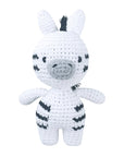 Zebra - Handmade Crochet Animal Plush Rattle - 12 Adorable Designs Baby Stork Stuffed Animals