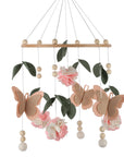 - Butterfly & Floral Baby Mobile | Pink Butterfly Nursery Mobile Baby Stork