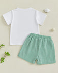 - Green Golf Cart T-Shirt & Shorts Set Baby Stork