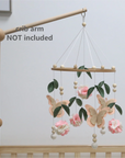 - Butterfly & Floral Baby Mobile | Pink Butterfly Nursery Mobile Baby Stork