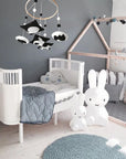 - High Contrast Black & White Baby Mobile – Sensory Newborn Nursery Cot Mobile Baby Stork Baby Mobile