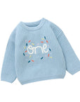 3Y - Baby “One” Knit Birthday Sweater Baby Stork