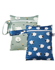 5 - 2pcs Waterproof Mini Storage Bag | Wet Dry Diaper Pouch | 18x25cm Baby Stork