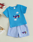 - Airplane Adventure 2-Piece Baby Set – T-Shirt & Shorts Baby Stork