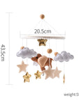 - Handmade Baby Elephant Crib Mobile | Soft Felt & Natural Wood | Nursery Decor Baby Stork Baby Mobile