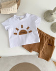 - Summer Sun 2-Piece Set – Baby T-Shirt & Shorts Baby Stork