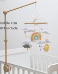 - Rainbow & Weather Felt Cot Mobile - Pastel AE