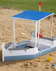 - Kids Boat Sandpit with Canopy & Flag | Outdoor Wooden Playset Keezi Baby & Kids > Baby & Kid's Toys > Outdoor Play Equipment