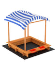 - Wooden Sandpit with Canopy, Storage & Dual Basins Keezi Kids Baby & Kids > Baby & Kid's Toys > Outdoor Play Equipment
