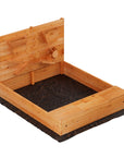 - Keezi Wooden Sandpit with Funnel Wall & Cover - 120cm Keezi Baby & Kids > Baby & Kid's Toys > Outdoor Play Equipment