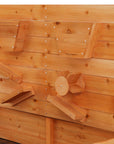 - Keezi Wooden Sandpit with Funnel Wall & Cover - 120cm Keezi Baby & Kids > Baby & Kid's Toys > Outdoor Play Equipment
