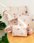 Full Sun - 3PCS Waterproof Travel Wet Dry Bag Set - Portable & Eco-Friendly Diaper Storage Baby Stork Diaper Wet Bags