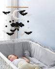 - Bat Baby Mobile | Black & White Moon Nursery Mobile Baby Stork