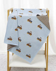 - Truck Pattern Baby Blanket – 90 × 70 cm | Soft Acrylic | 6 Colours Baby Stork