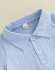 - Sky Jacquard Polo Set for Toddler Baby Stork