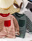 - Classic Stripe Long Sleeve Tee – 3 Colours Baby Stork
